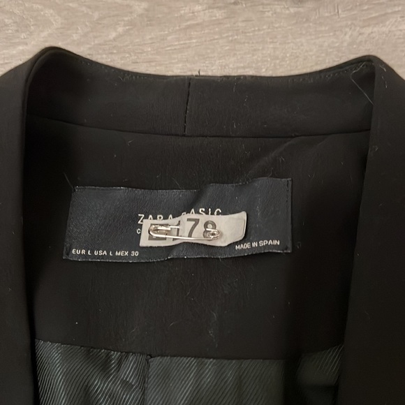Black fully lined blazer Zara - Picture 7 of 10